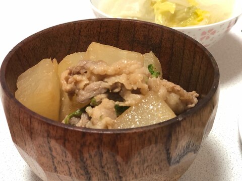 【大根大量消費】大根と豚肉の味噌炒め